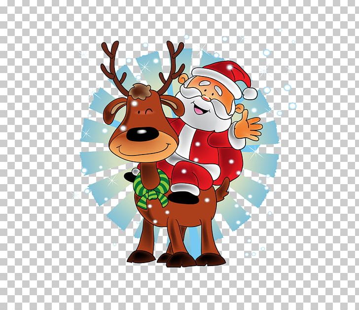 Santa Claus's Reindeer Christmas New Year PNG, Clipart, Brown, Cartoon, Christmas Decoration, Computer Wallpaper, Cuteness Free PNG Download
