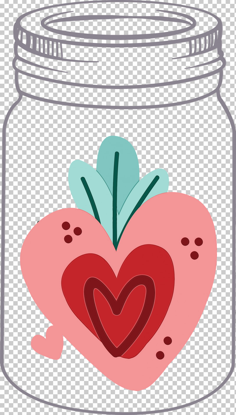 Heart Flower Fruit M-095 PNG, Clipart, Flower, Fruit, Heart, M095, Mason Jar Free PNG Download