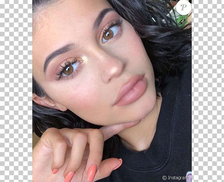 Kylie Jenner Kylie Cosmetics Lipstick Makeup Brush PNG, Clipart, Beauty, Black Hair, Brown Hair, Brush, Celebrities Free PNG Download