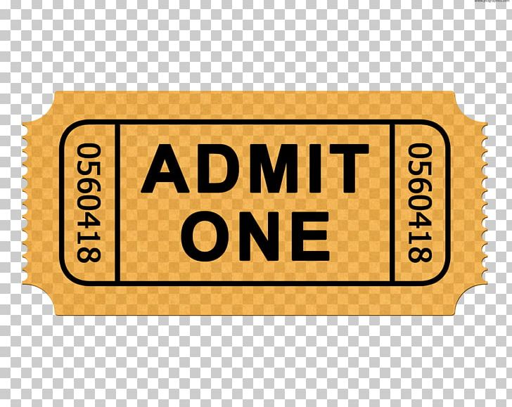 Ticket Admit One Cinema PNG, Clipart, Admit One, Area, Brand, Cinema, Clip Art Free PNG Download