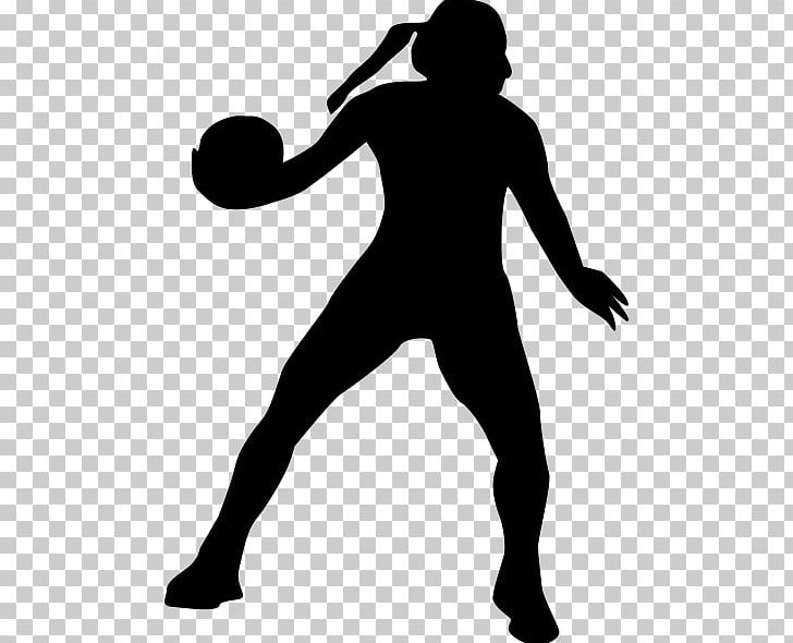 Netball Silhouette PNG, Clipart, Arm, Ball, Basketball, Black, Black And White Free PNG Download