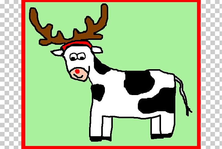 Reindeer Cattle Christmas Santa Claus PNG, Clipart, Antler, Art, Cartoon, Cattle, Christmas Free PNG Download