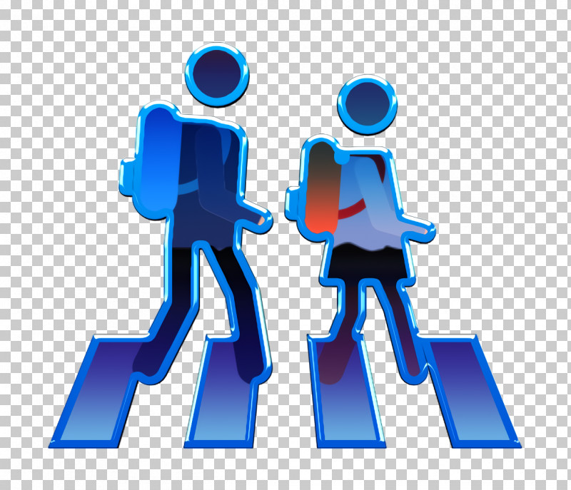 Pedestrian Icon Students Icon Back To School Pictograms Icon PNG, Clipart, Behavior, Electric Blue M, Joint, Line, Meter Free PNG Download