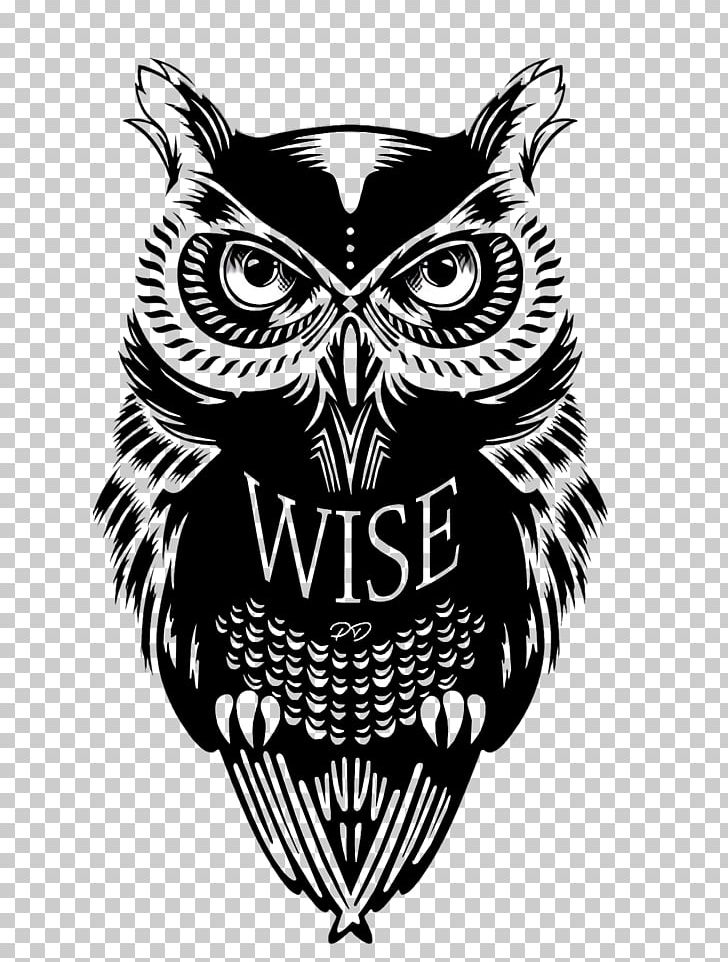 Tattoo Style Owl Polynesia Abziehtattoo PNG, Clipart, Abziehtattoo, Beak, Bird, Bird Of Prey, Black And White Free PNG Download