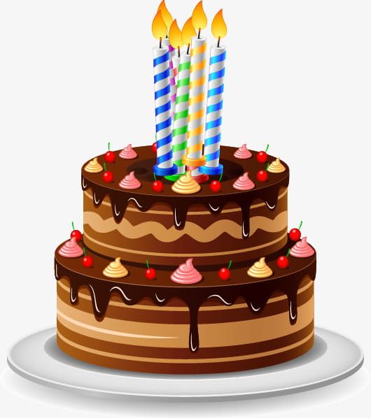 Clip Art Chocolate Birthday Cake Clipart - Cartoon Red Cake Png,  Transparent Png , Transparent Png Image - PNGitem