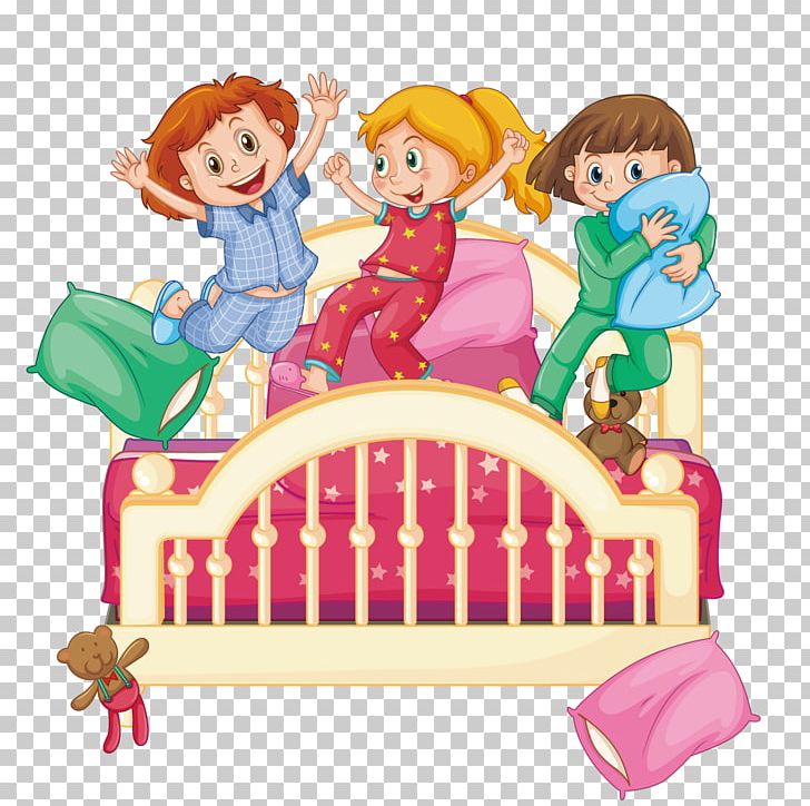 Pillow Fight Sleepover PNG, Clipart, Art, Bedroom, Fictional Character, Fight, Fighting Free PNG Download