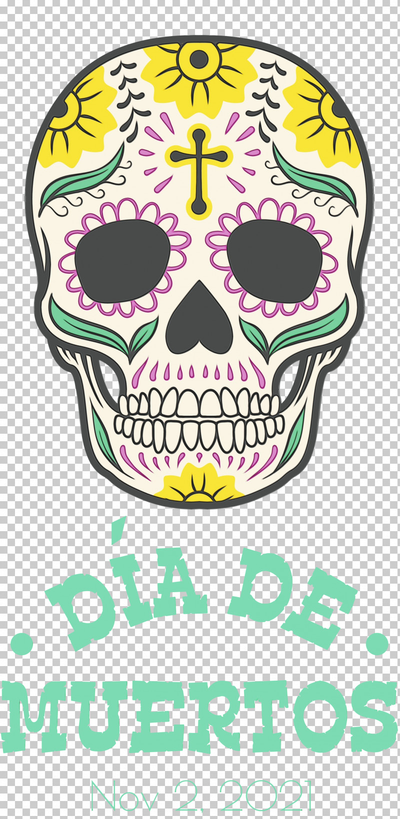 Skull Art PNG, Clipart, Calavera, Day Of The Dead, Dia De Los Muertos, Drawing, Paint Free PNG Download