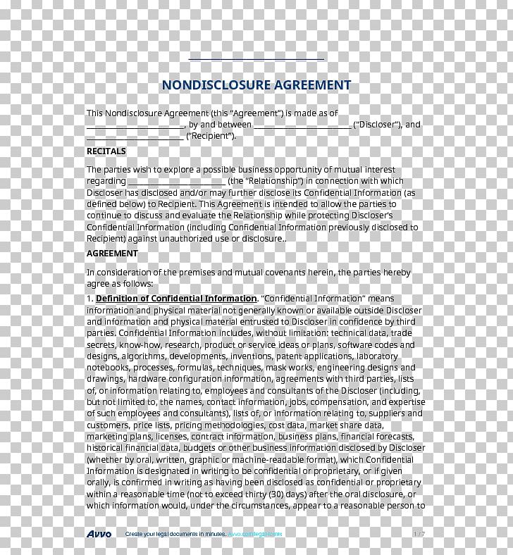 Document Non-disclosure Agreement Patent Contract Confidentiality PNG, Clipart, Area, Book, Confidentiality, Contract, Data Free PNG Download