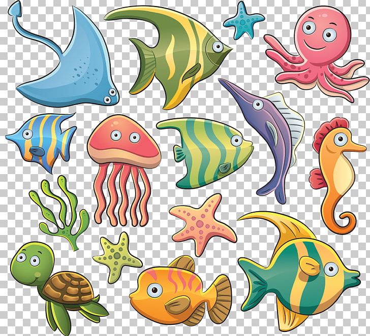 Aquatic Animal Sea PNG, Clipart, Animal, Animal Figure, Aquatic Animal, Artwork, Cartoon Free PNG Download