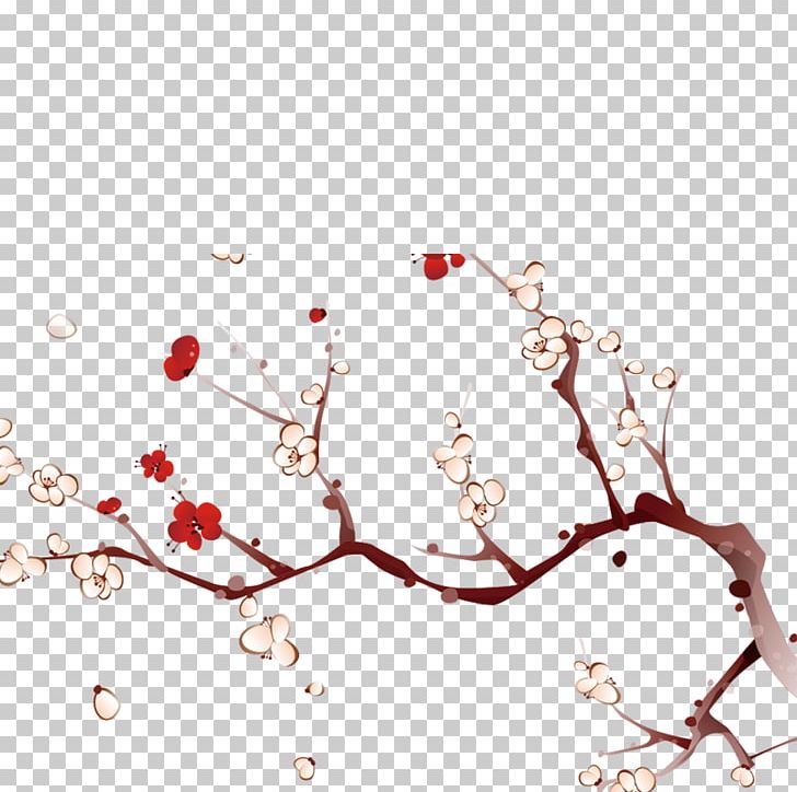 Plum Blossom Graphic Design Lantern PNG, Clipart, Branch, Cartoon, Chinese New Year, Flower, Flowers Free PNG Download