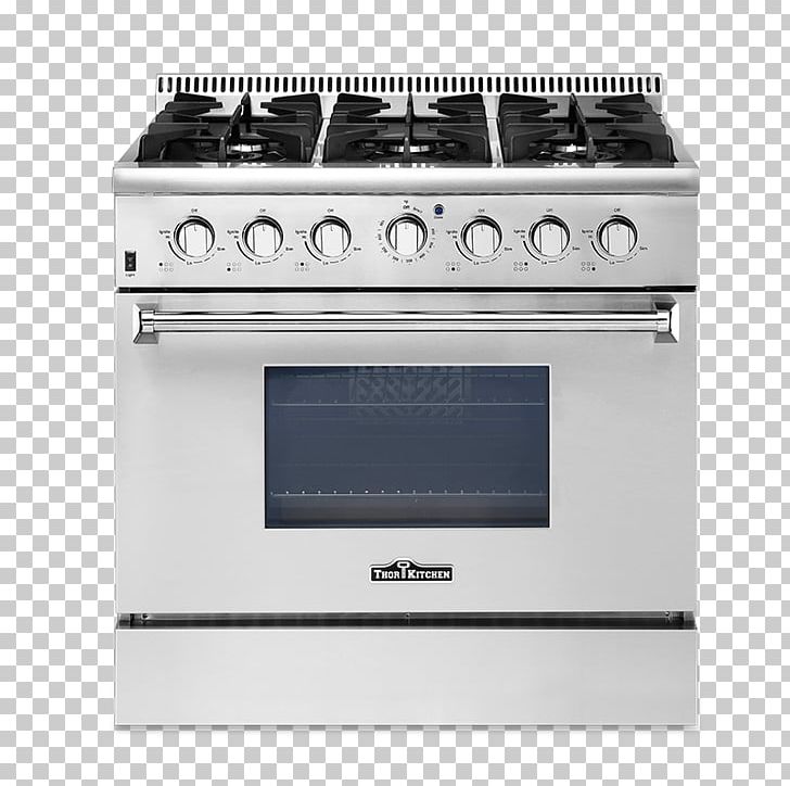 Gas Stove Cooking Ranges Thor Kitchen HRG3618U Oven Thor Kitchen HRG3617U PNG, Clipart, Brenner, Burner, Convection Oven, Cooking Ranges, Gas Free PNG Download