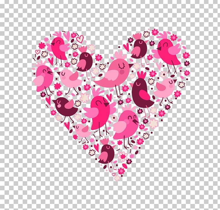 Valentines Day Heart Greeting Card Illustration PNG, Clipart, Animals, Bir, Bird, Bird Cage, Composition Vector Free PNG Download