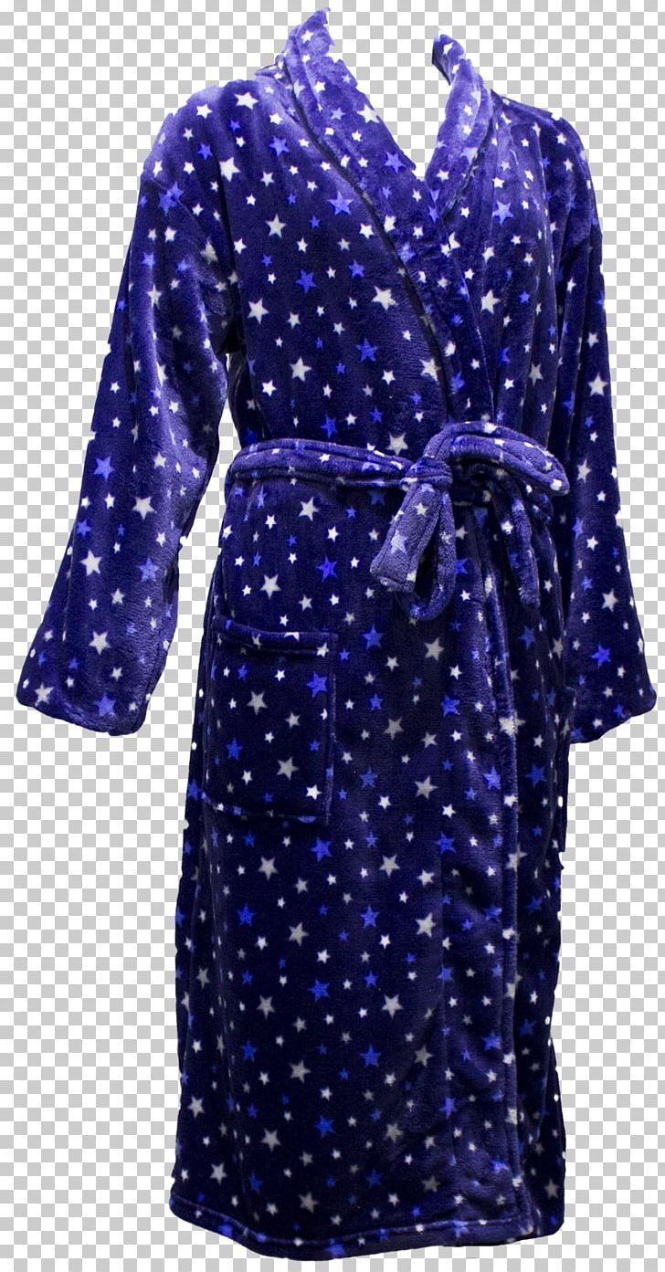 Polka Dot Robe Dress Sleeve Neck PNG, Clipart, Blue, Clothing, Day Dress, Dress, Neck Free PNG Download