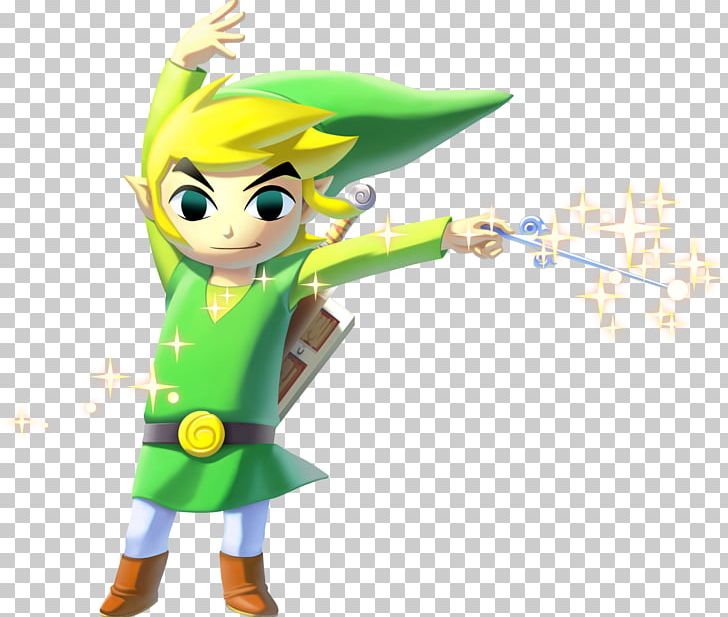 The Legend Of Zelda: The Wind Waker HD The Legend Of Zelda: Ocarina Of Time Wii U PNG, Clipart, Cartoon, Fictional Character, Figurine, Gaming, Green Free PNG Download
