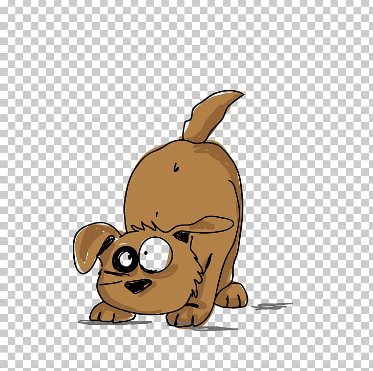 Dog Cartoon Illustration PNG, Clipart, Animals, Beaver, Black Circle, Brown, Canidae Free PNG Download