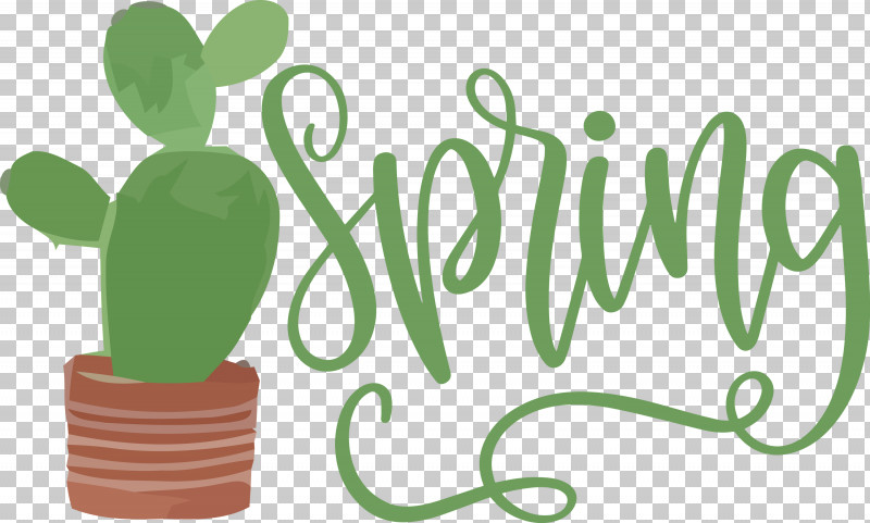 Spring PNG, Clipart, Behavior, Cactus, Green, Logo, Meter Free PNG Download