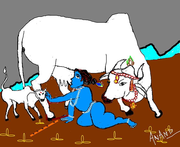 Radha Krishna Cattle Radha Krishna Art PNG, Clipart, Art, Artist, Cartoon,  Cattle, Cattle Like Mammal Free