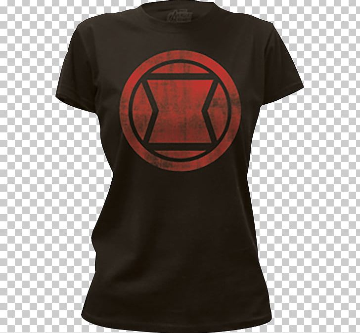 T-shirt Black Widow Carol Danvers Superhero Clothing PNG, Clipart, Active Shirt, Angle, Avengers Age Of Ultron, Black Widow, Black Widow Symbol Free PNG Download