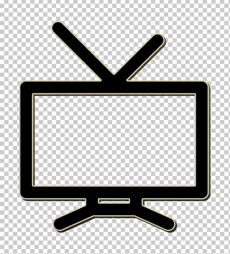 General UI Icon Television With Antenna Icon Tv Icon PNG, Clipart, Computer, Computer Monitor, Computer Monitor Accessory, General Ui Icon, Geometry Free PNG Download