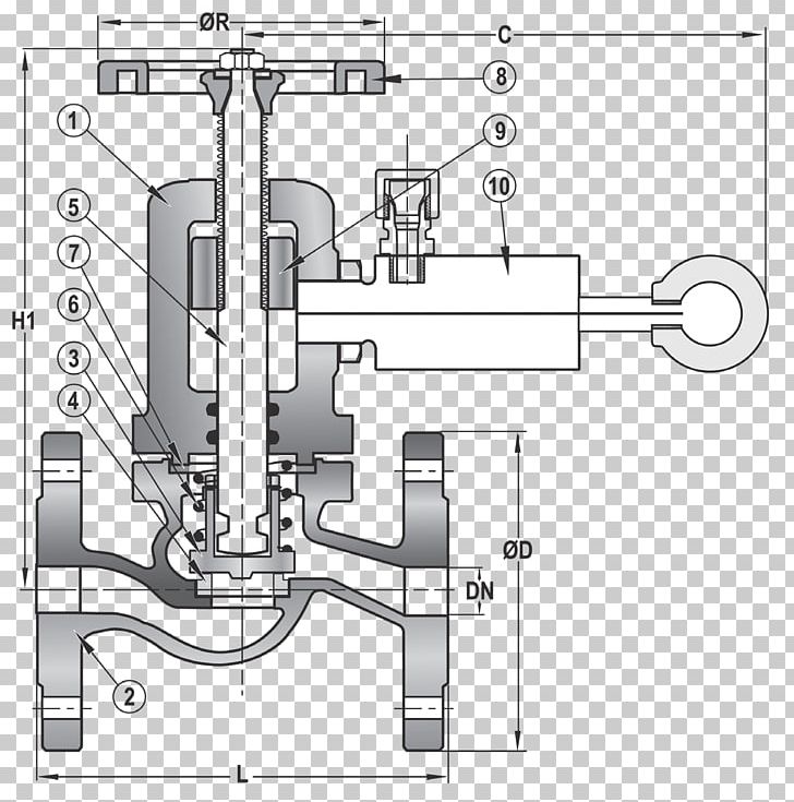 Valve Flange Pipe Hydraulics Engineering PNG, Clipart, Angle, Black And White, Close, Diagram, Drawing Free PNG Download