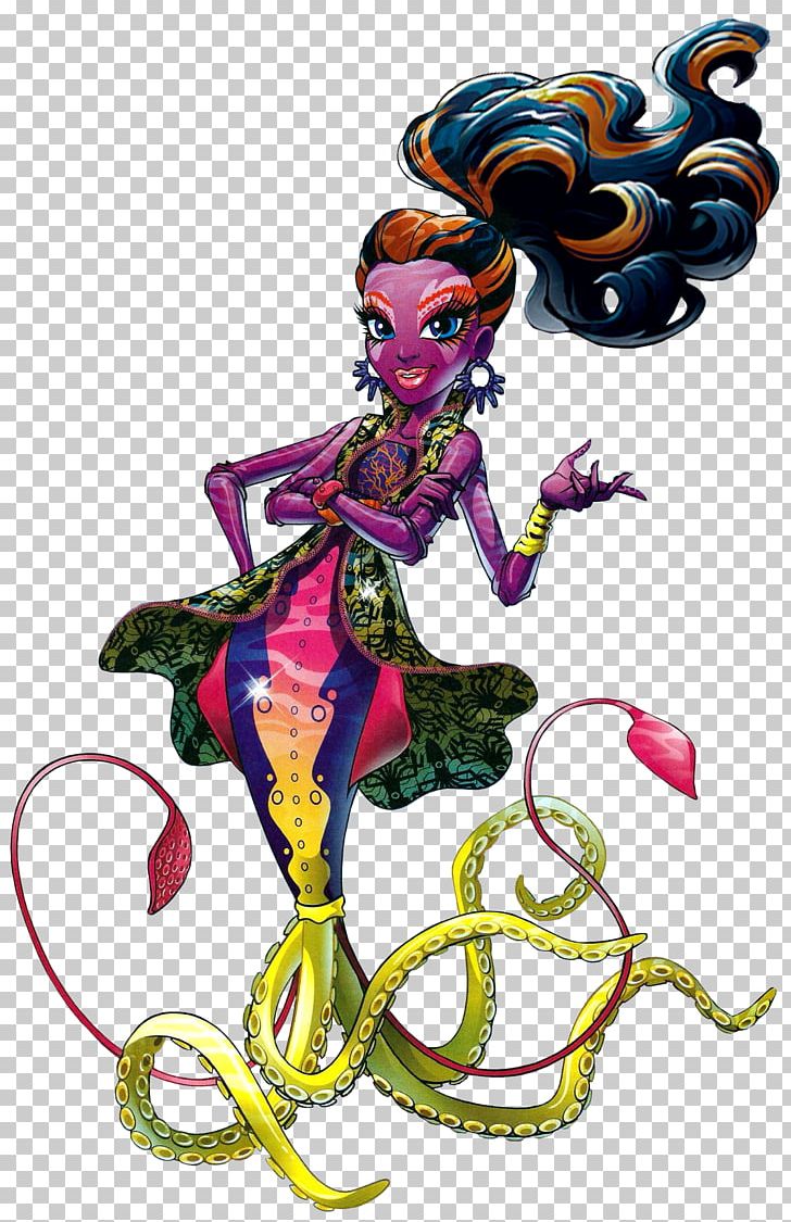 Monster High Great Scarrier Reef Down Under Ghouls Posea Reef Frankie Stein PNG, Clipart, Art, Clawdeen Wolf, Costume Design, Doll, Fictional Character Free PNG Download