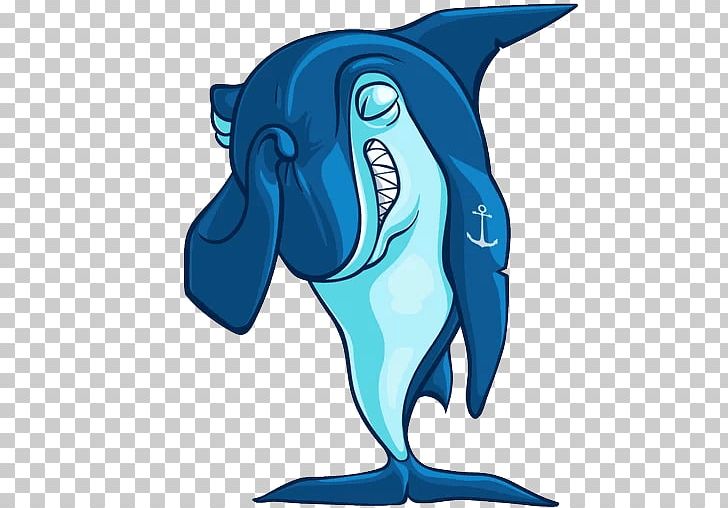 Dolphin Shark Telegram Sticker PNG, Clipart, Animals, Beak, Cetacea, Dolphin, Electric Blue Free PNG Download