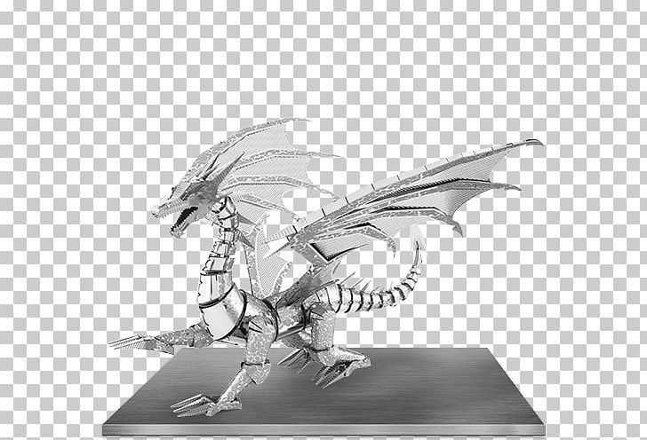Sheet Metal Silver Toy Steel PNG, Clipart, Artwork, Black And White, Cutting, Dragon, Drawing Free PNG Download