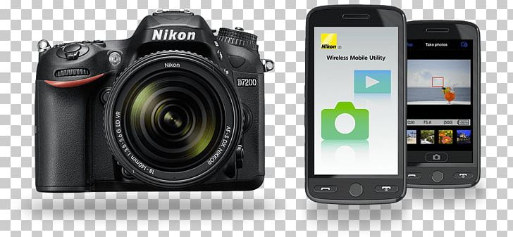 Nikon AF-S DX Nikkor 18-140mm F/3.5-5.6G ED VR Digital SLR Nikon DX Format Nikon D7200 24.2 MP SLR PNG, Clipart,  Free PNG Download