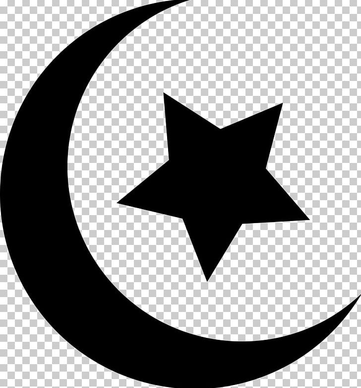 Star And Crescent Symbol PNG, Clipart, Artwork, Black And White, Circle, Computer Icons, Crescent Free PNG Download