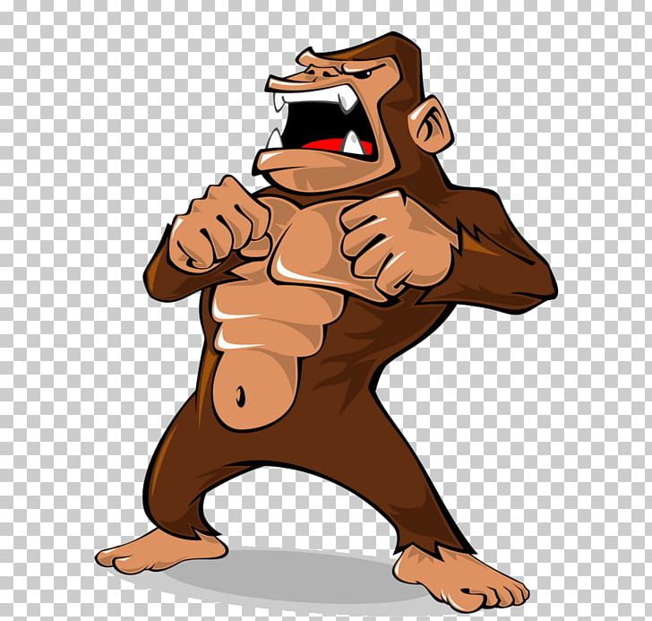 Gorilla Ape Cartoon Illustration PNG, Clipart, Anger, Angry, Angry Bird, Angry Birds, Angry Boy Free PNG Download