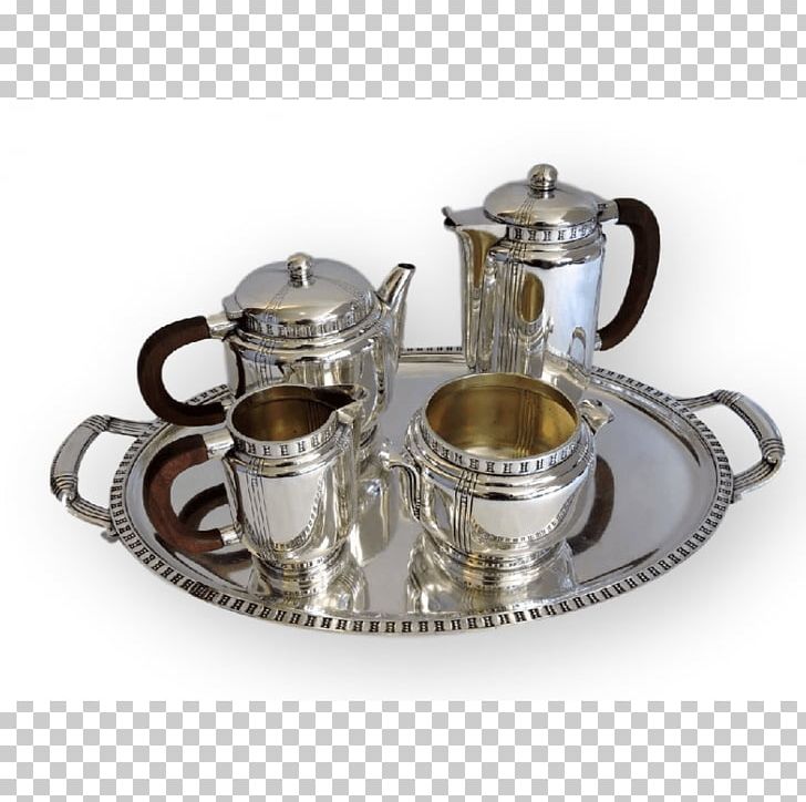 Sterling Silver Tea Set Tray Plating PNG, Clipart, Brass, Coffee Cup, Coffee Pot, Creamer, Cup Free PNG Download