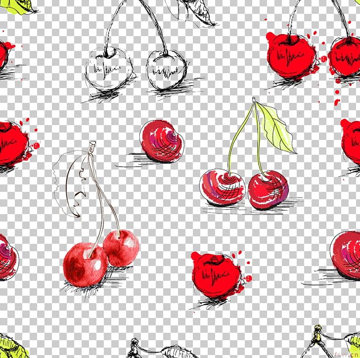 Fruit Watercolor Painting Drawing PNG, Clipart, Background, Berry, Cartoon, Cherry, Cherry Blossom Free PNG Download