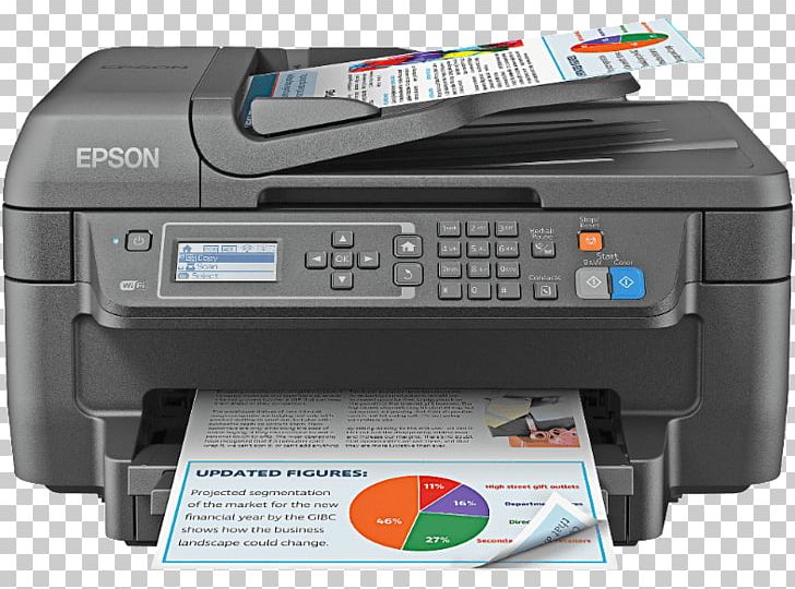 Multi-function Printer Epson WorkForce WF-2750 Inkjet Printing PNG, Clipart, Airprint, Business, Color Printing, Duplex Printing, Electronic Device Free PNG Download