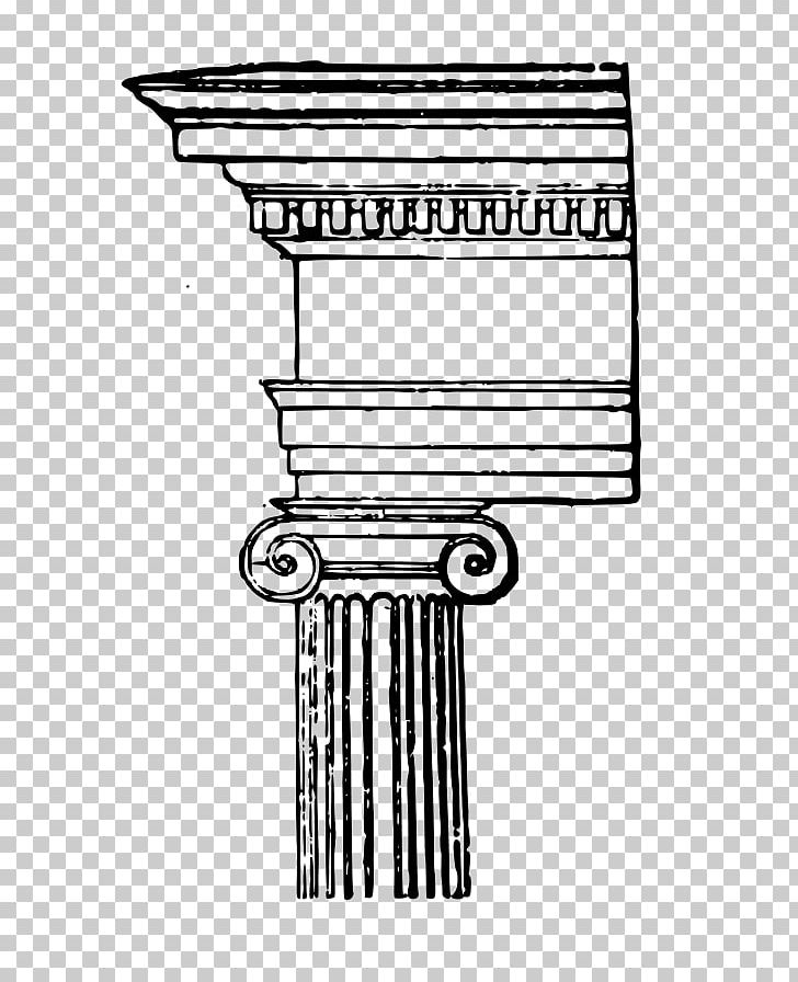 Ionic Order Column Classical Order PNG, Clipart, Angle, Architecture, Area, Black, Black And White Free PNG Download