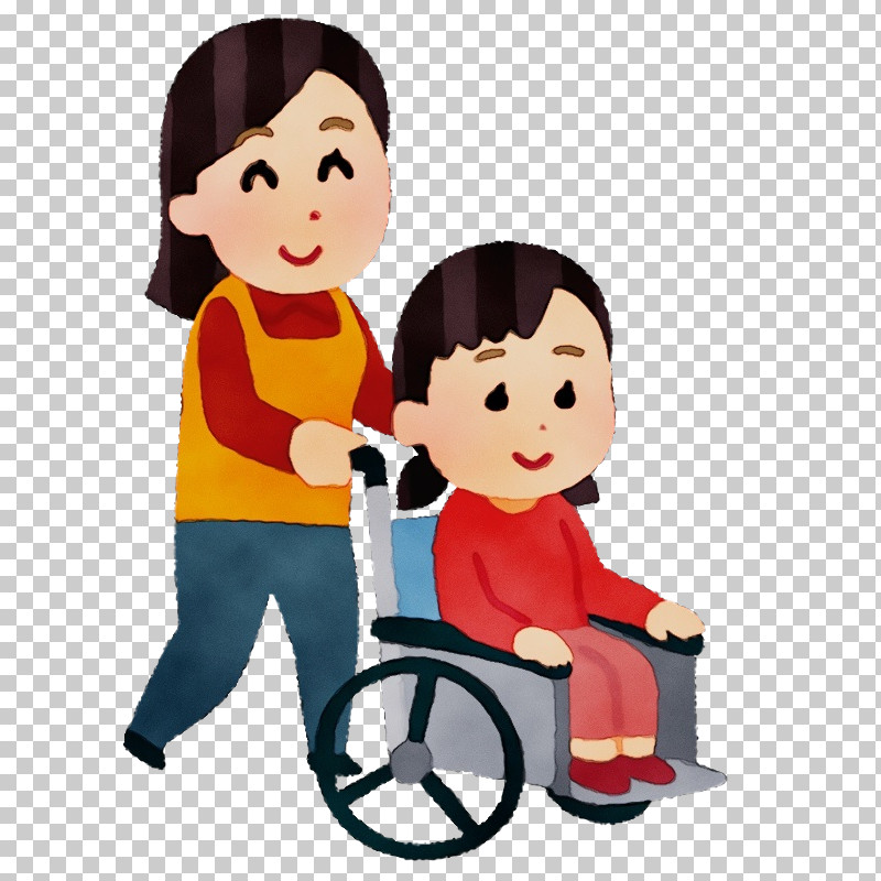 Cartoon Wheelchair Vehicle Child Riding Toy PNG, Clipart, Cartoon, Child, Paint, Play, Riding Toy Free PNG Download