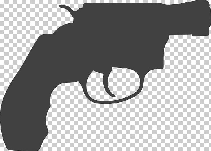 Revolver Silhouette Firearm Pistol Gun PNG, Clipart, African Elephant, Animals, Arme, Black, Black And White Free PNG Download