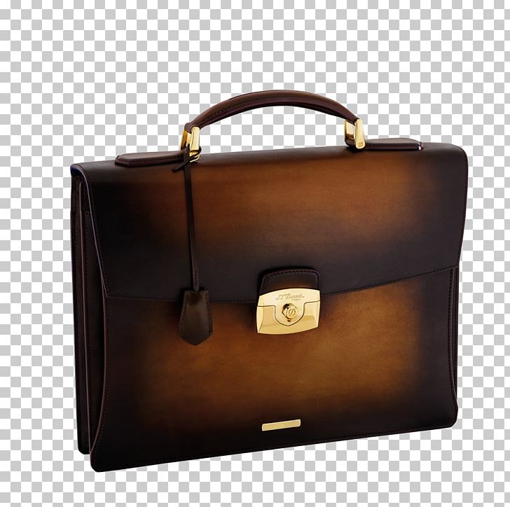 S. T. Dupont One Gusset Briefcase Handbag Leather PNG, Clipart, Bag, Baggage, Brand, Briefcase, Brown Free PNG Download