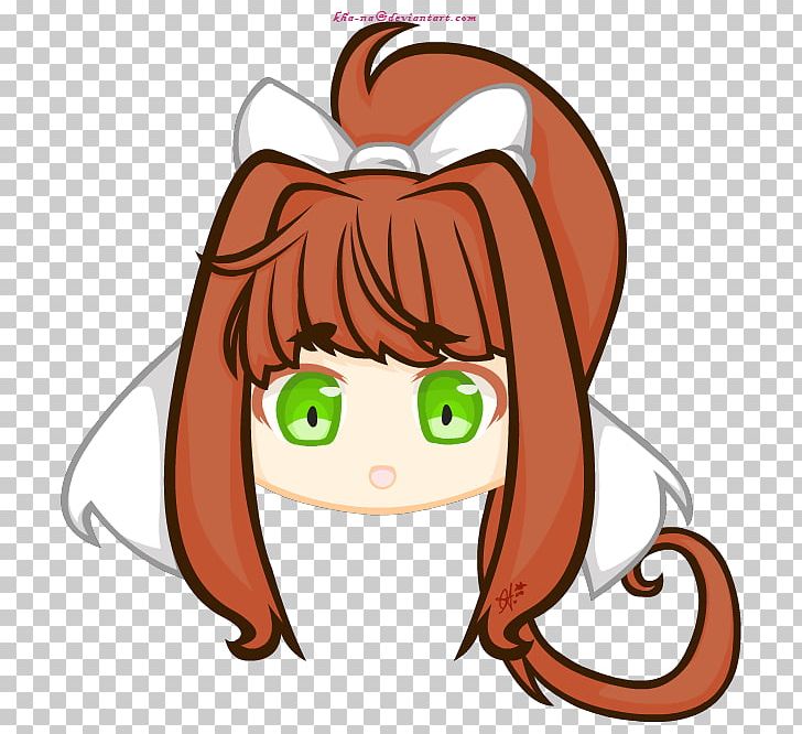 Doki Doki Literature Club! Drawing Digital Art PNG, Clipart, Art, Artwork, Brown Hair, Cartoon, Cheek Free PNG Download