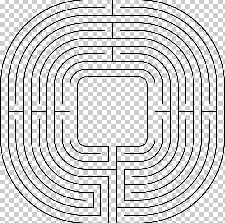 Labyrinth Minotaur Maze Daedalus Greek Mythology PNG, Clipart, Area, Black And White, Circle, Daedalus, Drawing Free PNG Download