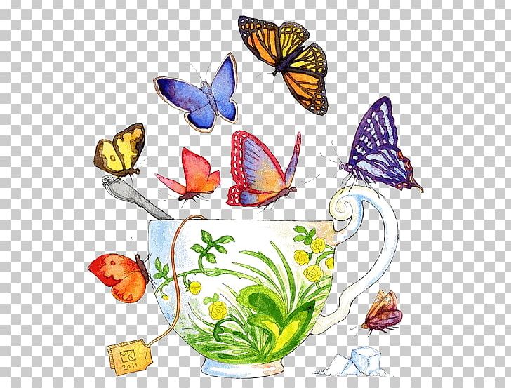 Monarch Butterfly Tea PNG, Clipart, Art, Artwork, Brush Footed Butterfly, Butterfly, Butterfly Pea Flower Tea Free PNG Download