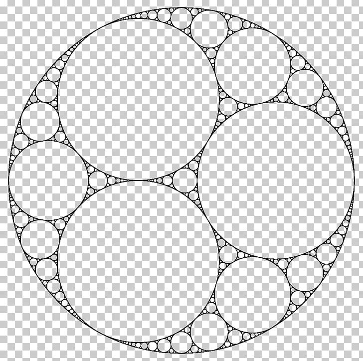 Apollonian Gasket Fractal Apollonian Sphere Packing Mathematics PNG, Clipart, Apollonian Gasket, Apollonian Sphere Packing, Area, Auto Part, Black And White Free PNG Download
