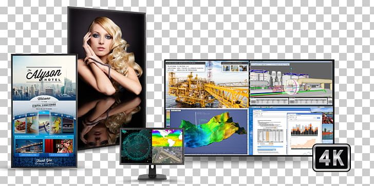 Planar Systems Computer Monitors Liquid-crystal Display 4K Resolution Ultra-high-definition Television PNG, Clipart, 4 K, 4k Resolution, Advertising, Brand, Digital Signs Free PNG Download