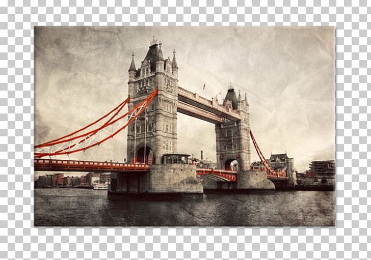 Tower Bridge Building Mural PNG, Clipart, Architecture, Art, Bridge, Building, Canvas Free PNG Download