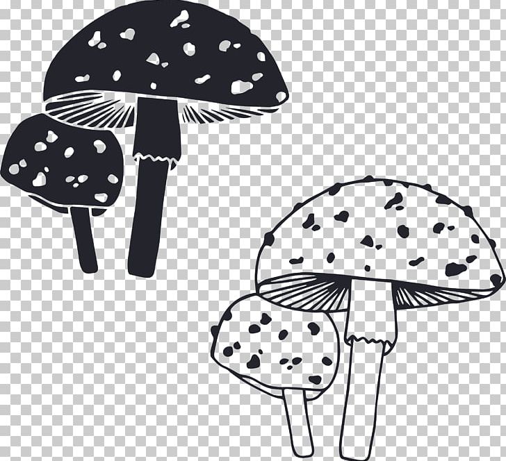 Mushroom Png Clipart Black Black And White Blue Copyright Dec Free Png Download