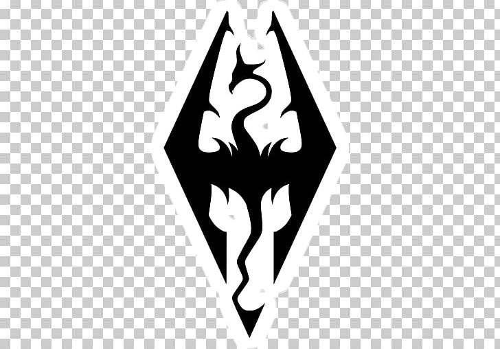 The Elder Scrolls V: Skyrim – Dragonborn Video Game Fallout: Brotherhood Of Steel Decal Logo PNG, Clipart, Action Roleplaying Game, Angle, Black And White, Brand, Decal Free PNG Download