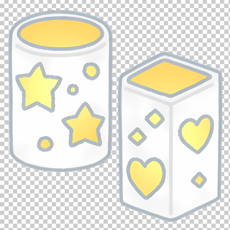 Icon - Decorative Candles With Stars And Hearts PNG