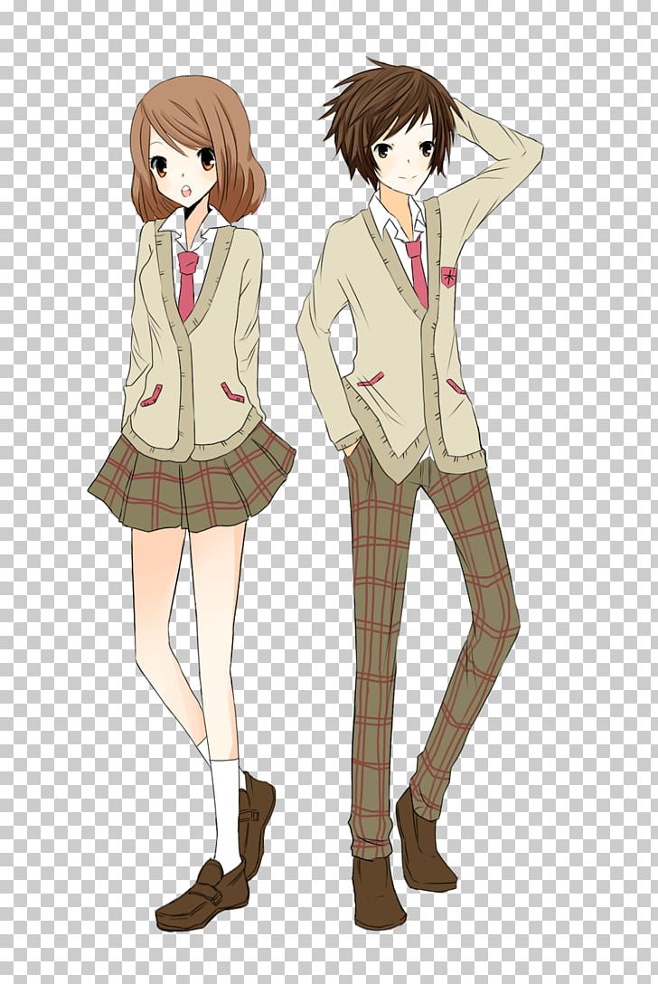 Clothing School Uniform Student Outerwear PNG, Clipart, Anime, Blazer, Brown Hair, Clothing, Collar Free PNG Download