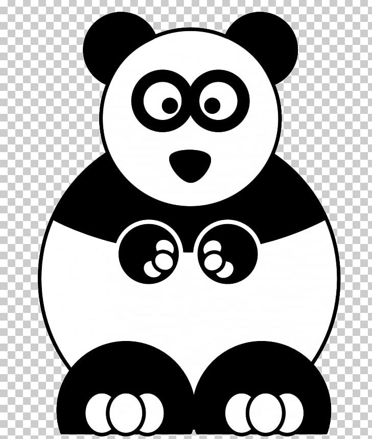 Giant Panda Bear Cartoon PNG, Clipart, Bear, Black, Black And White, Carnivoran, Cartoon Free PNG Download