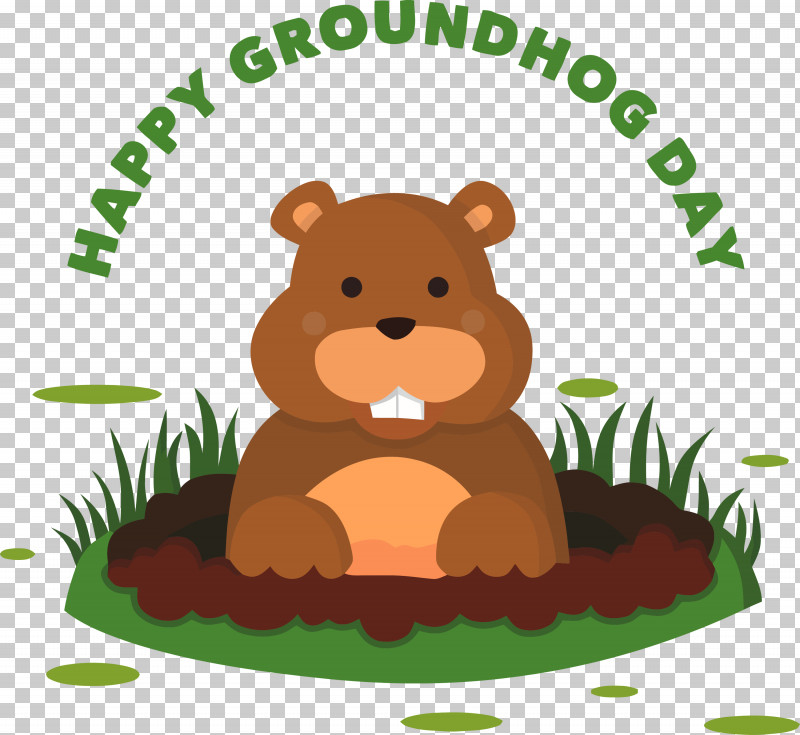 Groundhog Day Happy Groundhog Day Groundhog PNG, Clipart, Beaver, Brown Bear, Cartoon, Grass, Groundhog Free PNG Download