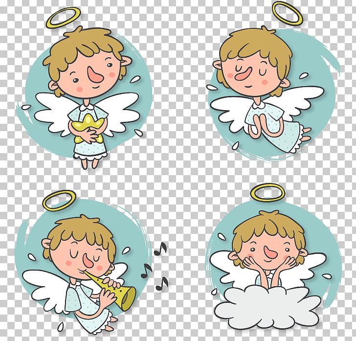 Four Angels PNG, Clipart, Angel, Angel Boy, Area, Art, Boy Free PNG Download